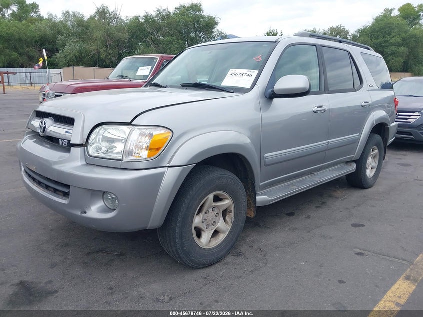 2006 Toyota Sequoia VIN 5TDBT44A56S260989 IAAI salvage auction — NORMAL WEAR, Clear (Utah), sold $775 on 2026-07-30 (photo 2)