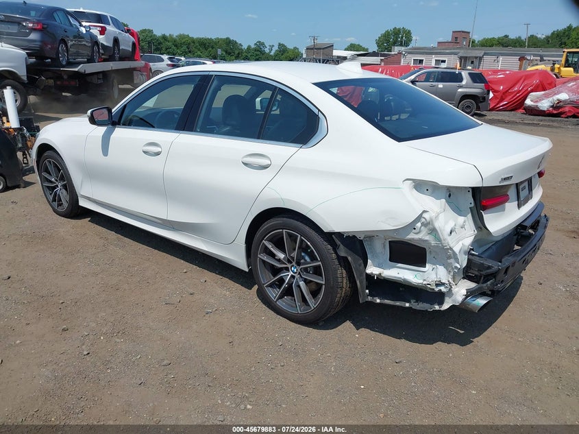 2019 BMW 3er VIN WBA5R7C5XKFH26296 IAAI salvage auction — REAR END, Salvage Title, sold $12,200 on 2026-08-06 (photo 3)