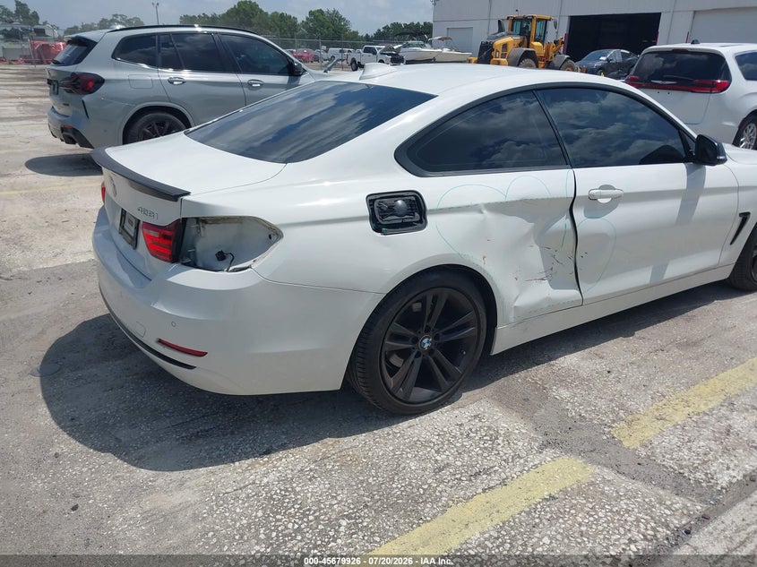 2014 BMW 4er VIN WBA3N3C58EK231065 IAAI salvage auction — REAR END, Wait Title, sold $2,500 on 2026-08-02 (photo 6)