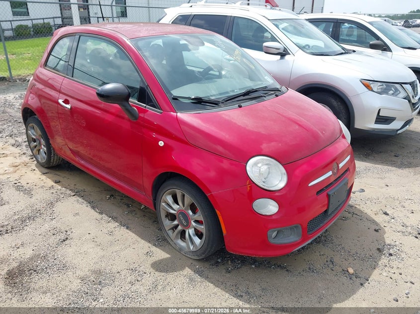 2015 Fiat 500 VIN 3C3CFFBR1FT681960 IAAI salvage auction — NORMAL WEAR, Clear (North Carolina), sold $700 on 2026-08-12 (photo 1)