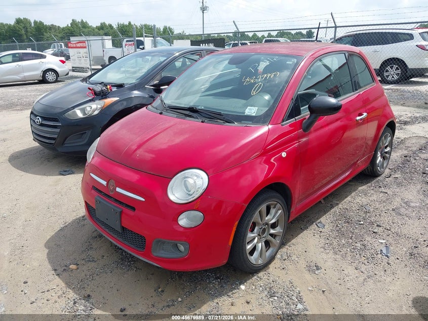 2015 Fiat 500 VIN 3C3CFFBR1FT681960 IAAI salvage auction — NORMAL WEAR, Clear (North Carolina), sold $700 on 2026-08-12 (photo 2)