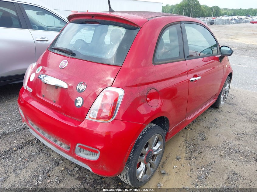 2015 Fiat 500 VIN 3C3CFFBR1FT681960 IAAI salvage auction — NORMAL WEAR, Clear (North Carolina), sold $700 on 2026-08-12 (photo 4)
