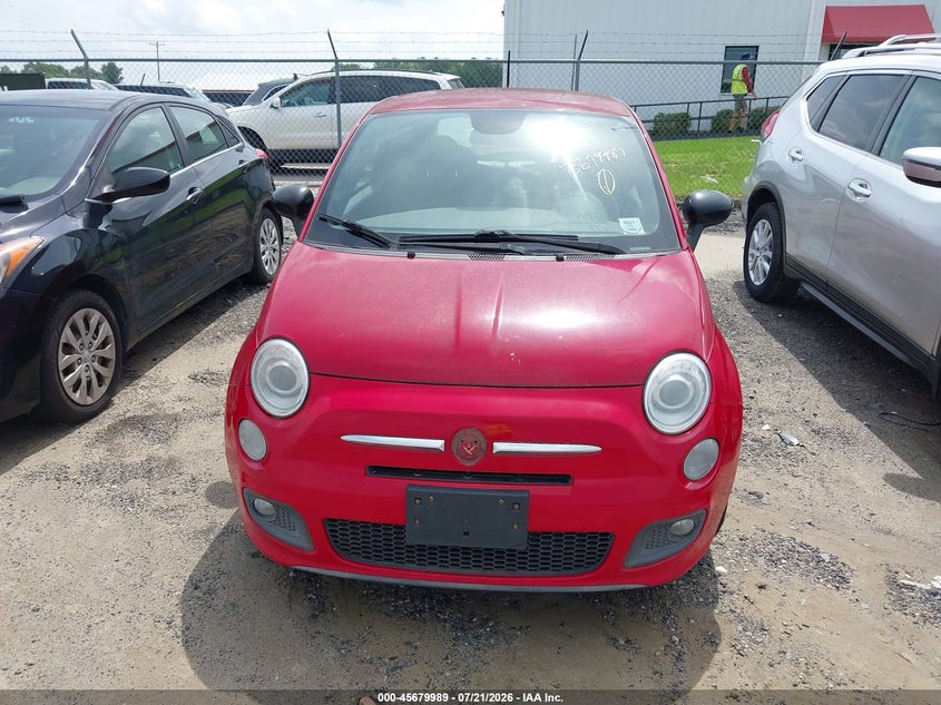 2015 Fiat 500 VIN 3C3CFFBR1FT681960 IAAI salvage auction — NORMAL WEAR, Clear (North Carolina), sold $700 on 2026-08-12 (photo 6)