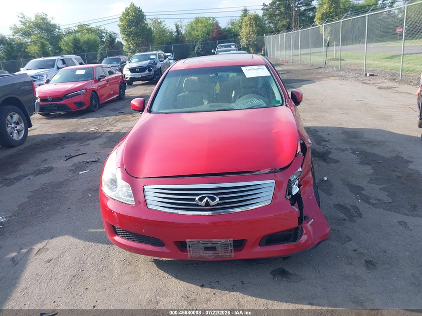 2007 Infiniti G35 VIN JNKBV61E27M714124 IAAI salvage auction — LEFT SIDE, Clear (Virginia), sold $700 on 2026-09-04 (photo 6)