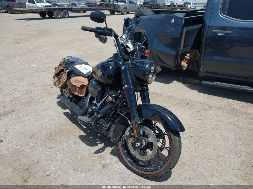 2025 Harley-davidson Road king VIN 1HD1KVP17SB645468 IAAI salvage auction — LEFT REAR, Original (Texas), sold $8,350 on 2026-10-14 (photo 1)