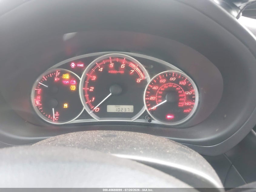 2014 Subaru Impreza wrx VIN JF1GV7F60EG003859 IAAI salvage auction — NORMAL WEAR, Salvage (Arizona), sold $25 on 2026-07-28 (photo 7)