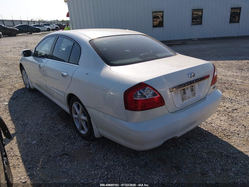 2002 Infiniti Q45 VIN JNKBF01A42M000883 IAAI salvage auction — NORMAL WEAR, Clear (Arkansas), sold $25 on 2026-07-30 (photo 3)