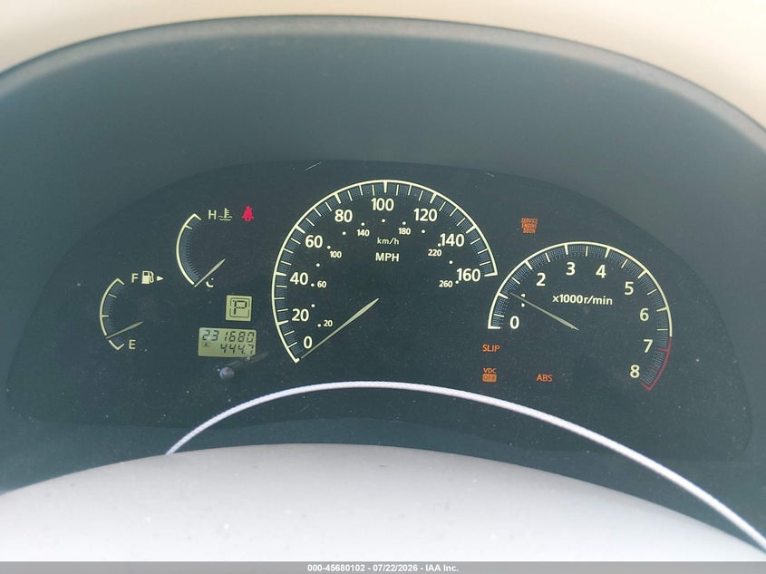 2002 Infiniti Q45 VIN JNKBF01A42M000883 IAAI salvage auction — NORMAL WEAR, Clear (Arkansas), sold $25 on 2026-07-30 (photo 7)