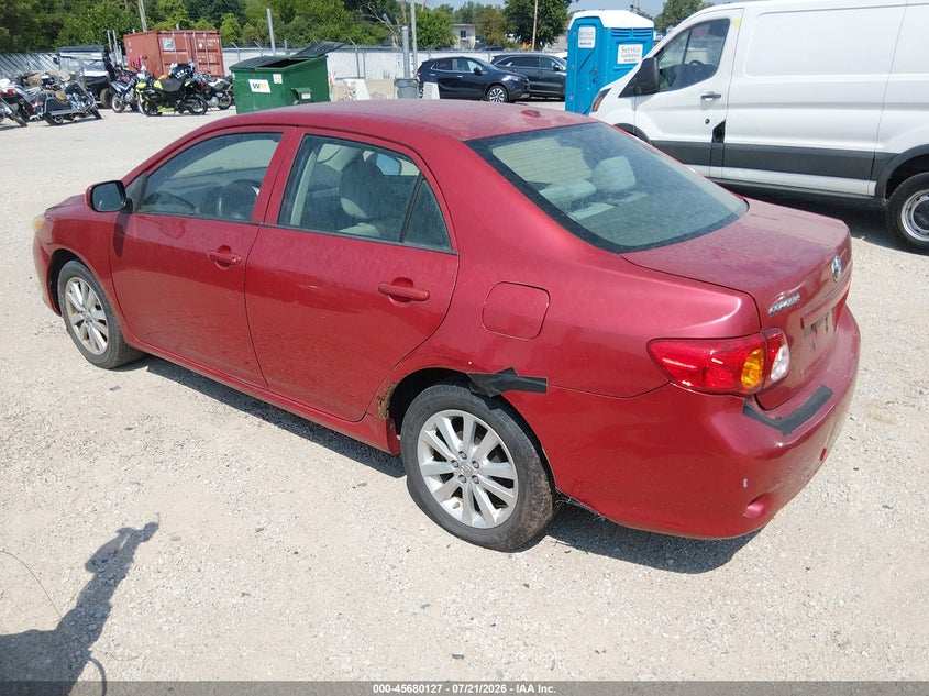 2009 Toyota Corolla VIN JTDBL40E69J044742 IAAI salvage auction — NORMAL WEAR, Clear (Indiana), sold $25 on 2026-07-28 (photo 3)