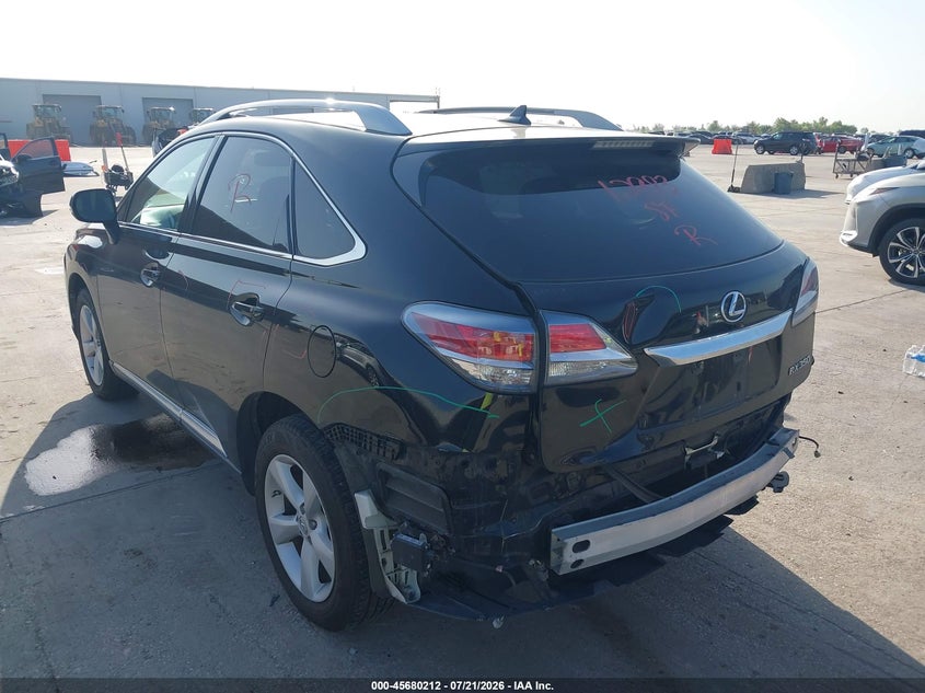2013 Lexus Rx VIN 2T2BK1BA0DC183437 IAAI salvage auction — FRONT & REAR, Original (Texas), sold $7,750 on 2026-09-02 (photo 3)