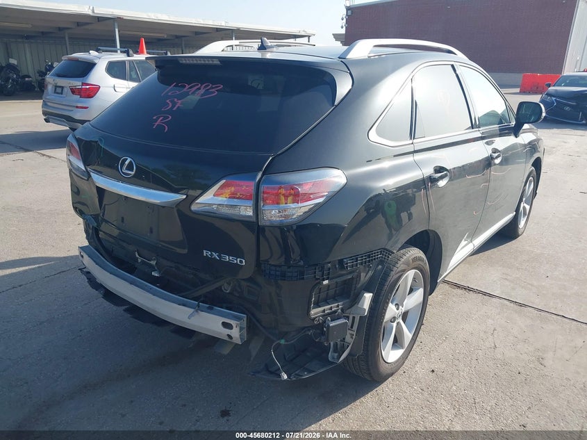 2013 Lexus Rx VIN 2T2BK1BA0DC183437 IAAI salvage auction — FRONT & REAR, Original (Texas), sold $7,750 on 2026-09-02 (photo 4)