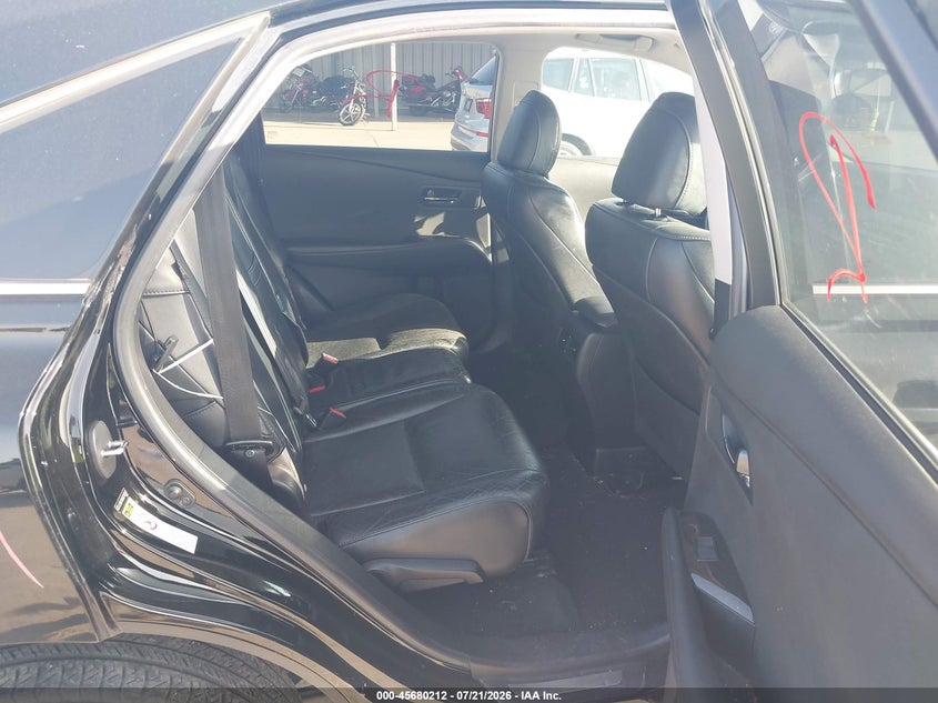 2013 Lexus Rx VIN 2T2BK1BA0DC183437 IAAI salvage auction — FRONT & REAR, Original (Texas), sold $7,750 on 2026-09-02 (photo 8)
