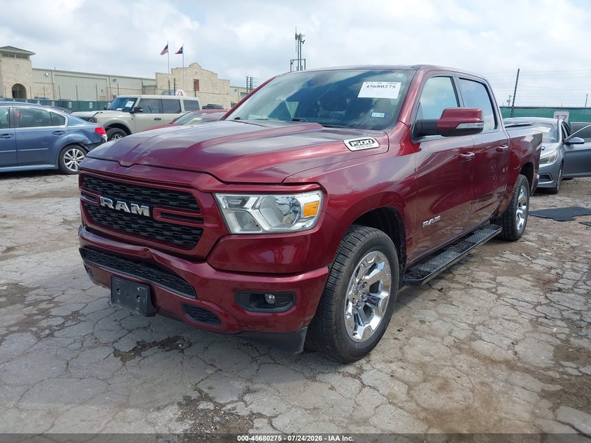 2022 Ram 1500 VIN 1C6RREFT7NN152421 IAAI salvage auction — SIDE, Salvage Title, sold $10,400 on 2026-09-20 (photo 2)