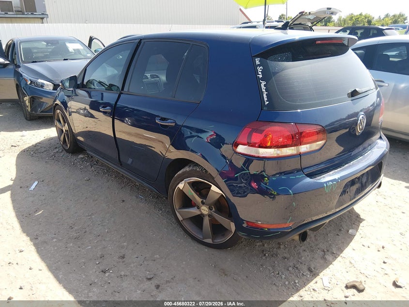 2012 Volkswagen Gti VIN WVWGV7AJ9CW219363 IAAI salvage auction — SIDE, Salvage Title, sold $1,700 on 2026-09-03 (photo 3)