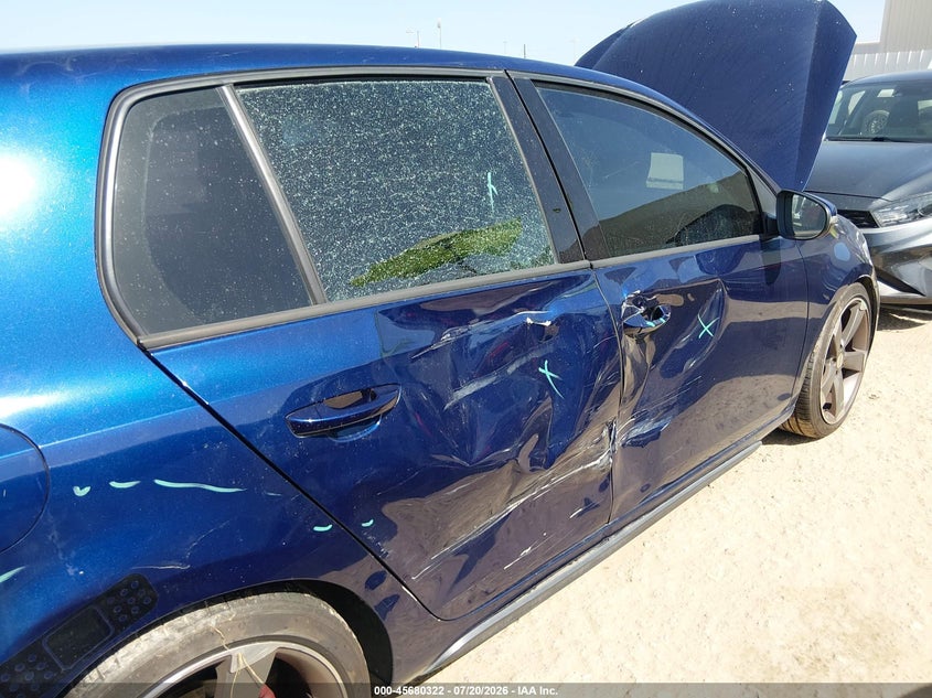 2012 Volkswagen Gti VIN WVWGV7AJ9CW219363 IAAI salvage auction — SIDE, Salvage Title, sold $1,700 on 2026-09-03 (photo 6)