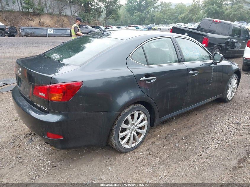 2007 Lexus Is 250 VIN JTHCK262672010265 IAAI salvage auction — NORMAL WEAR, Clear (Pennsylvania), sold $275 on 2026-07-28 (photo 4)