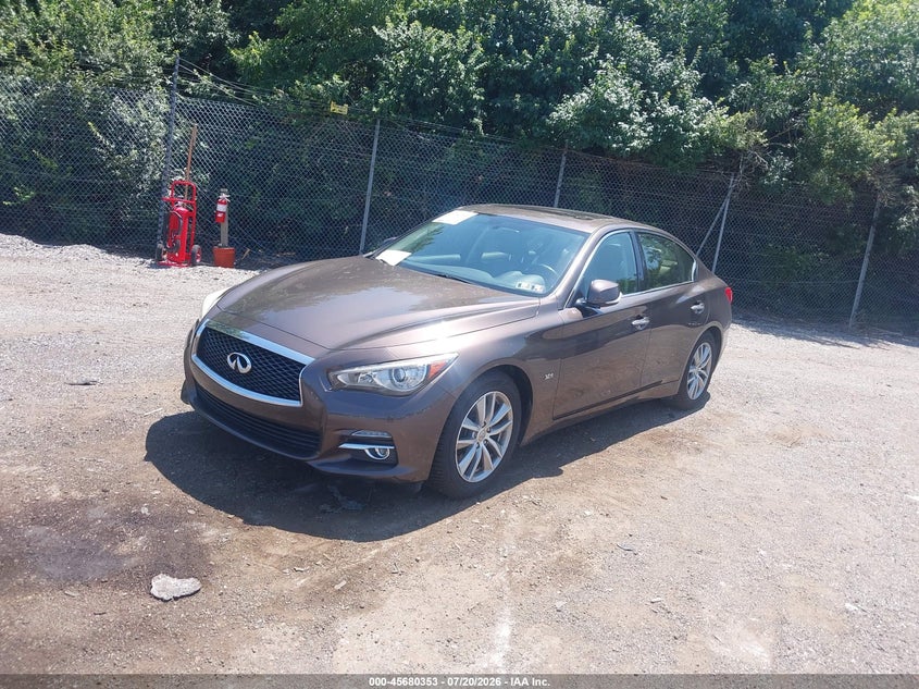 2017 Infiniti Q50 VIN JN1EV7AR7HM831502 IAAI salvage auction — NORMAL WEAR, Clear (Pennsylvania), sold $2,100 on 2026-07-31 (photo 2)