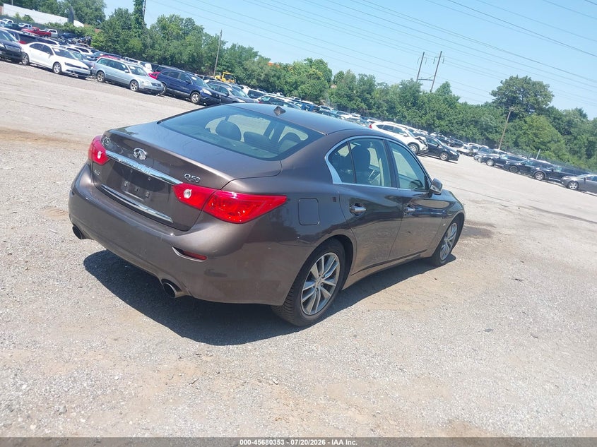 2017 Infiniti Q50 VIN JN1EV7AR7HM831502 IAAI salvage auction — NORMAL WEAR, Clear (Pennsylvania), sold $2,100 on 2026-07-31 (photo 4)