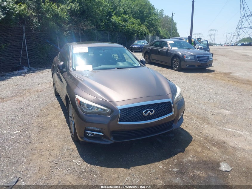 2017 Infiniti Q50 VIN JN1EV7AR7HM831502 IAAI salvage auction — NORMAL WEAR, Clear (Pennsylvania), sold $2,100 on 2026-07-31 (photo 6)