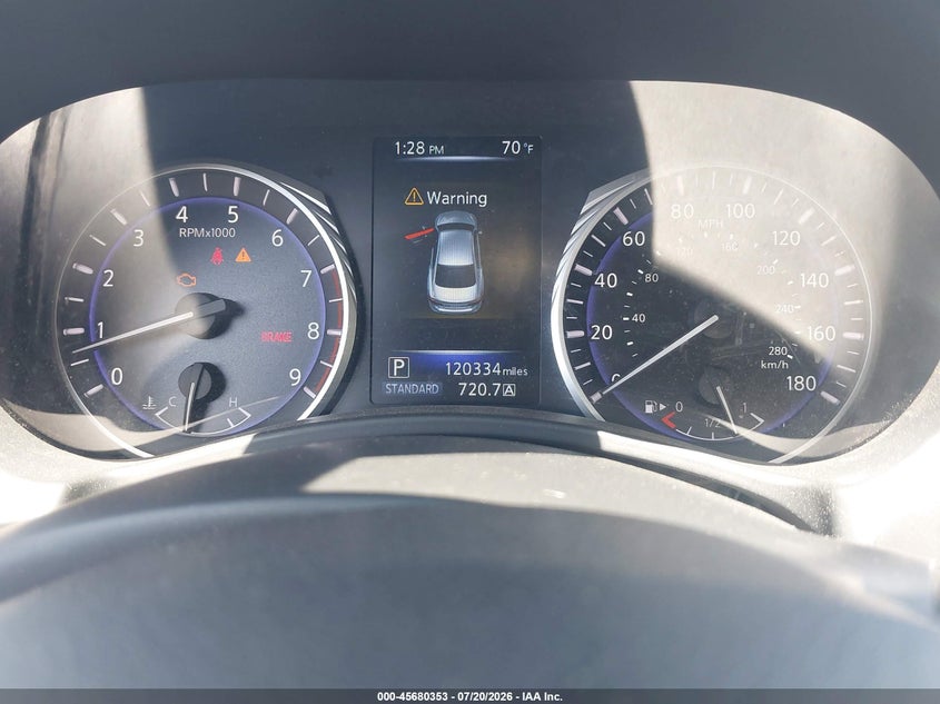 2017 Infiniti Q50 VIN JN1EV7AR7HM831502 IAAI salvage auction — NORMAL WEAR, Clear (Pennsylvania), sold $2,100 on 2026-07-31 (photo 7)