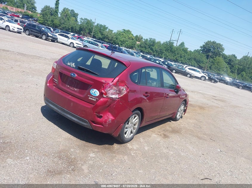 2015 Subaru Impreza VIN JF1GPAC64F8205367 IAAI salvage auction — NORMAL WEAR, Clear (Pennsylvania), sold $750 on 2026-07-31 (photo 4)