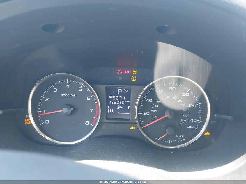 2015 Subaru Impreza VIN JF1GPAC64F8205367 IAAI salvage auction — NORMAL WEAR, Clear (Pennsylvania), sold $750 on 2026-07-31 (photo 7)