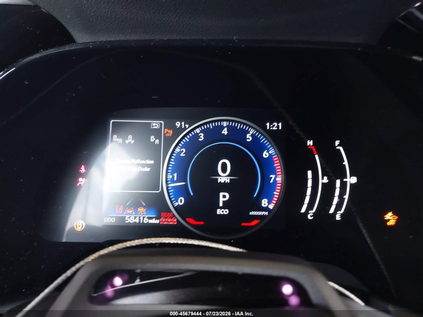 2024 Lexus VIN 2T2BAMBA3RC027484 IAAI salvage auction — FRONT & REAR, Salvage Title, sold $18,600 on 2026-08-31 (photo 7)