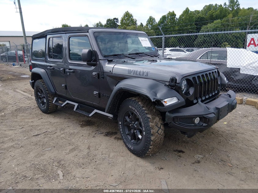 2022 Jeep Wrangler / VIN 1C4HJXDG1NW216086 — IAAI salvage auction photo