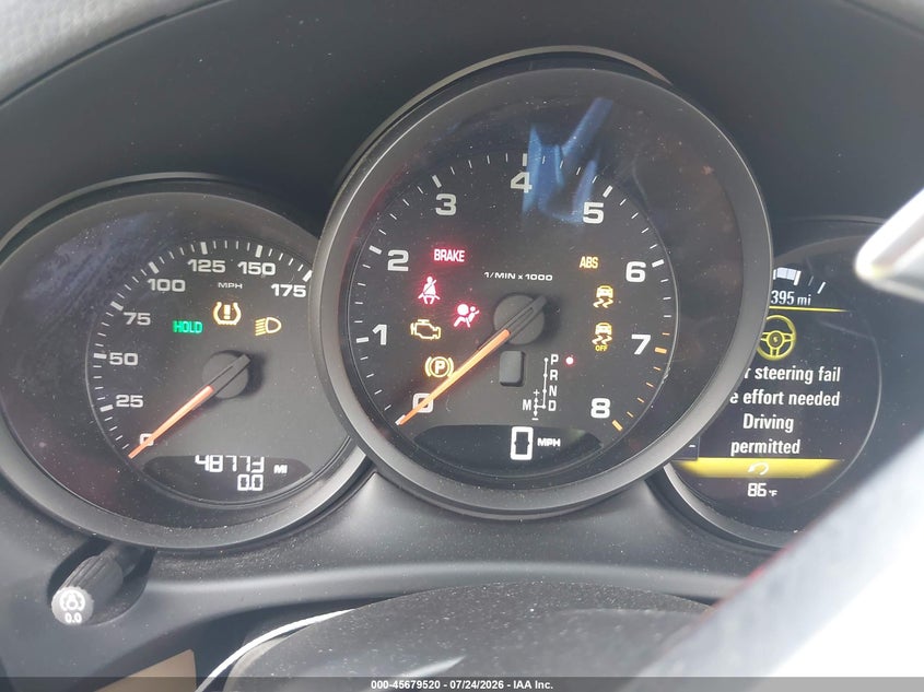 2017 Porsche Macan VIN WP1AA2A58HLB03537 IAAI salvage auction — FRONT END, Salvage (Texas), sold $25 on 2026-07-29 (photo 7)