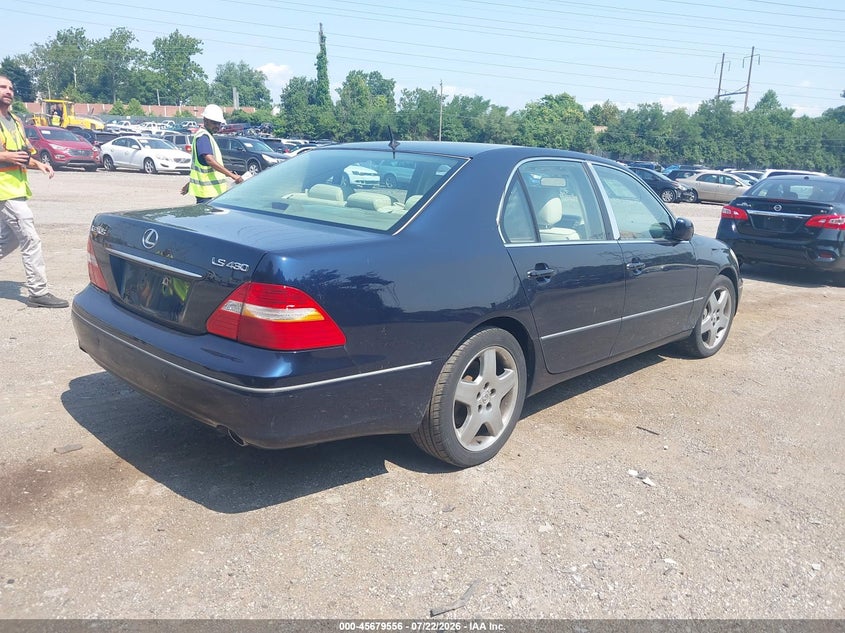 2005 Lexus Ls 430 VIN JTHBN36F855018424 IAAI salvage auction — LEFT FRONT, Salvage (Pennsylvania), sold $1,900 on 2026-08-03 (photo 4)