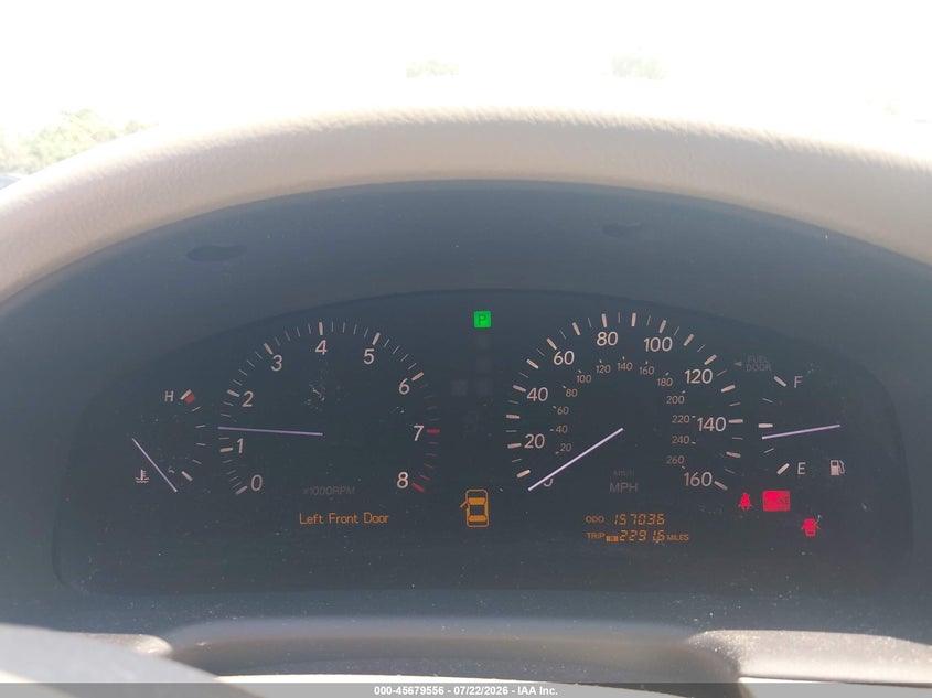 2005 Lexus Ls 430 VIN JTHBN36F855018424 IAAI salvage auction — LEFT FRONT, Salvage (Pennsylvania), sold $1,900 on 2026-08-03 (photo 7)
