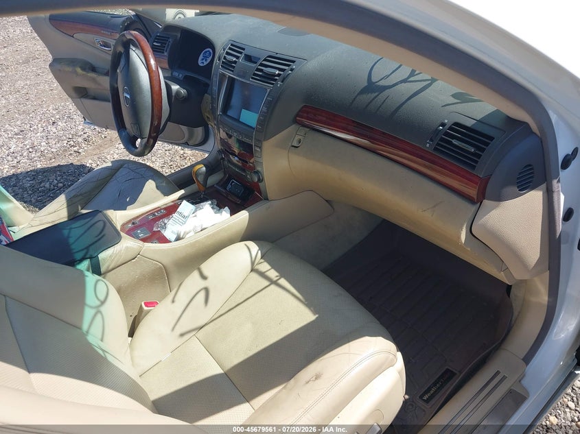 2007 Lexus Ls 460 VIN JTHBL46F775048691 IAAI salvage auction — NORMAL WEAR, Clear (New York), sold $325 on 2026-07-28 (photo 5)