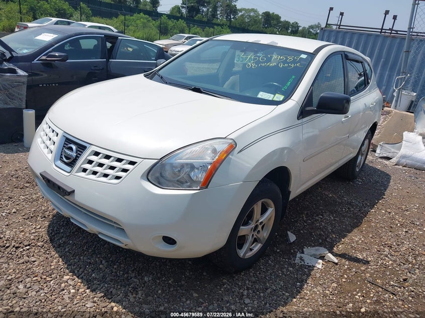 2008 Nissan Rogue sport VIN JN8AS58V68W409662 IAAI salvage auction — REAR END, Mv-907A (New York), sold $300 on 2026-08-01 (photo 2)