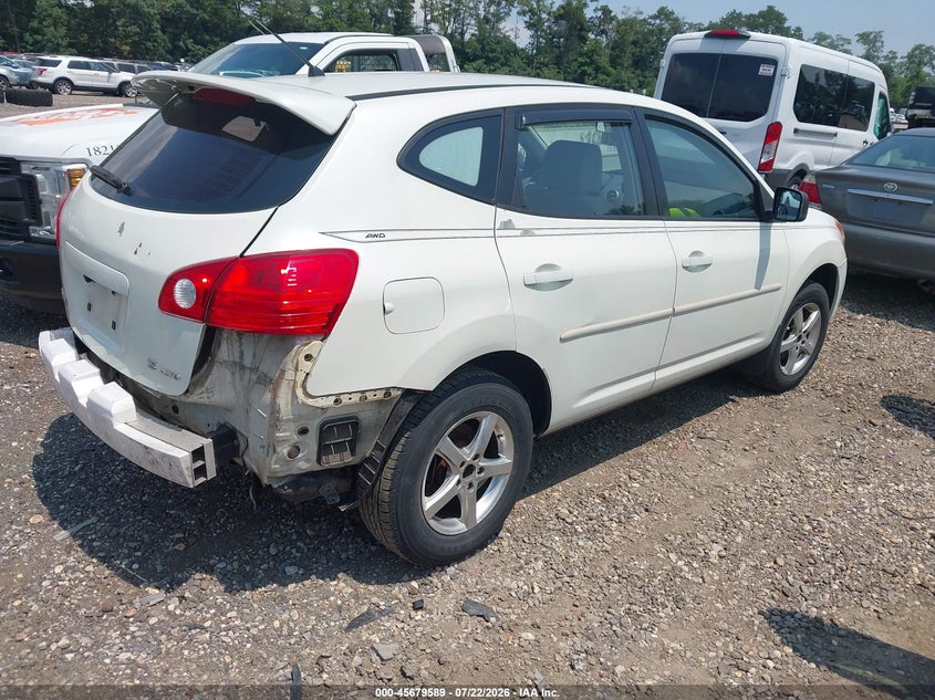 2008 Nissan Rogue sport VIN JN8AS58V68W409662 IAAI salvage auction — REAR END, Mv-907A (New York), sold $300 on 2026-08-01 (photo 4)
