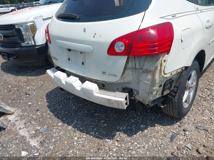 2008 Nissan Rogue sport VIN JN8AS58V68W409662 IAAI salvage auction — REAR END, Mv-907A (New York), sold $300 on 2026-08-01 (photo 6)