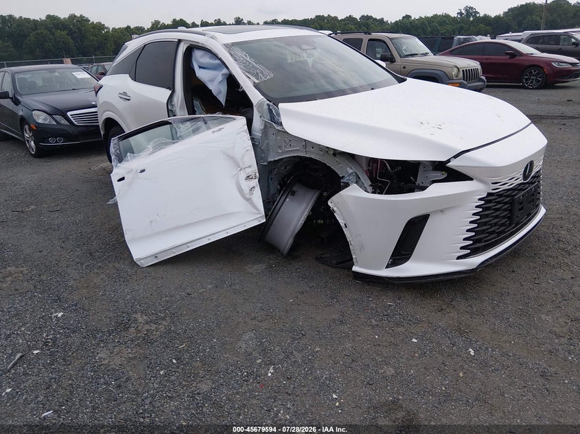 2025 Lexus Rx VIN 2T2BBMCAXSC076523 IAAI salvage auction — RIGHT SIDE, Salvage - Greater Than 75% (Maryland), sold $23,350 on 2026-08-24 (photo 1)