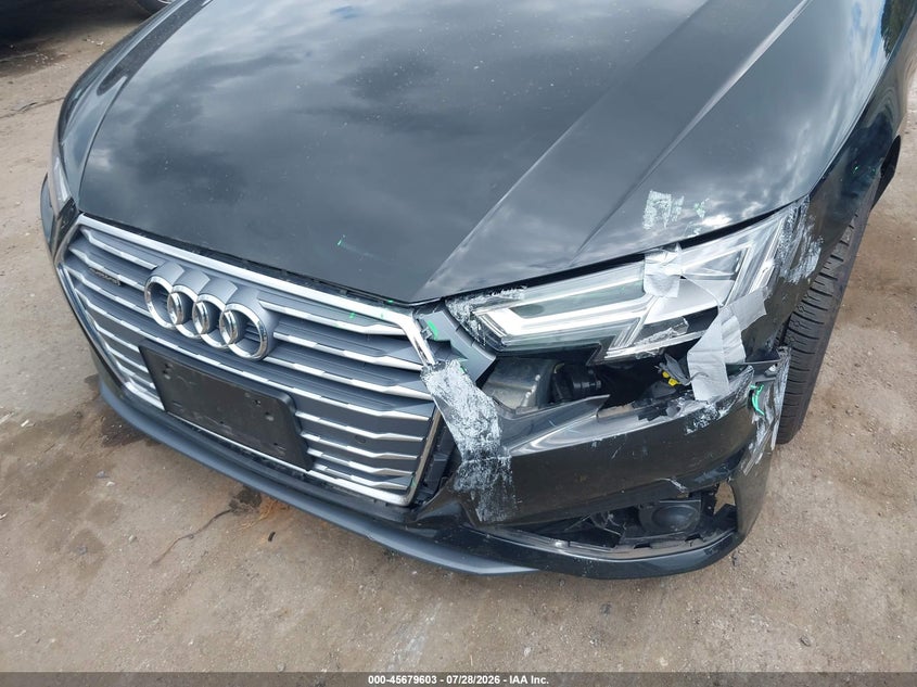 2019 Audi A4 VIN WAUENAF40KA035459 IAAI salvage auction — LEFT FRONT, Wait Title, sold $8,725 on 2026-09-01 (photo 6)