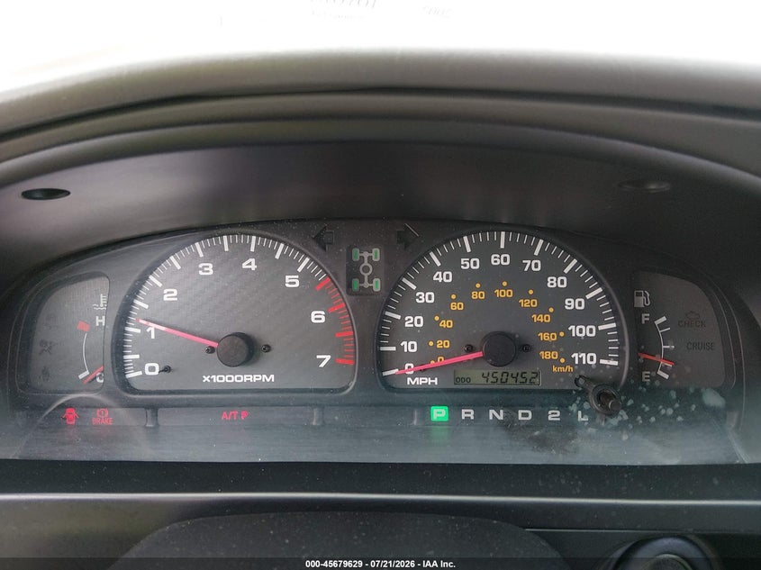 2002 Toyota 4runner VIN JT3HN86R729062734 IAAI salvage auction — NORMAL WEAR, Clear (California), sold $25 on 2026-07-29 (photo 7)