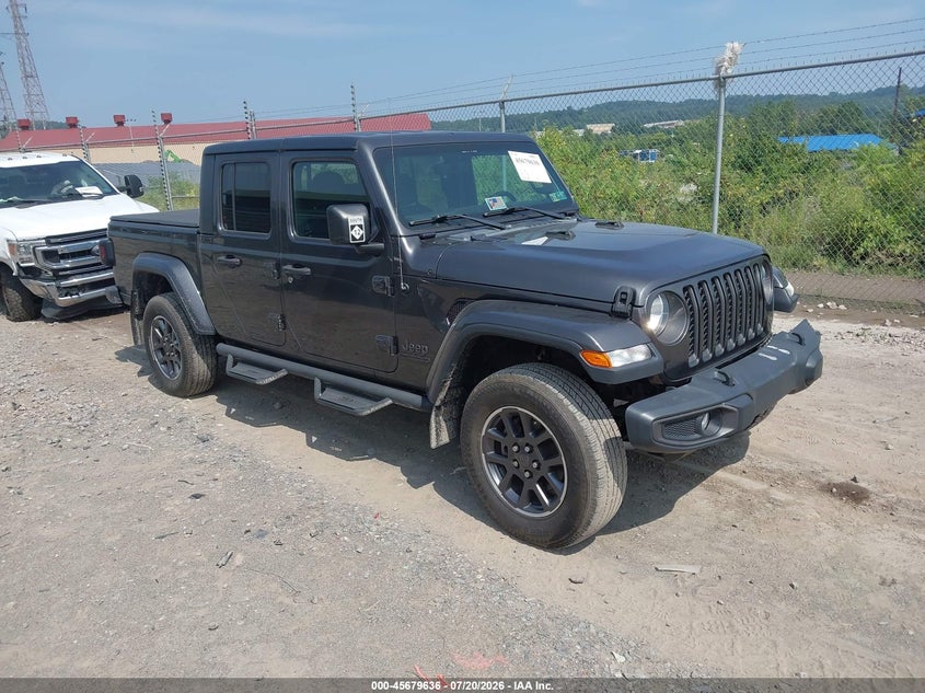 2021 Jeep Gladiator VIN 1C6HJTAG2ML514022 IAAI salvage auction — LEFT FRONT, Salvage (Pennsylvania), sold $11,600 on 2026-07-31 (photo 1)