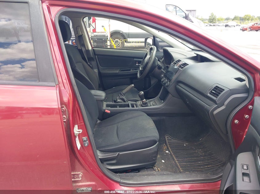 2014 Subaru Impreza VIN JF1GPAC68E9259411 IAAI salvage auction — NORMAL WEAR, Rebuilt (Indiana), sold $475 on 2026-07-31 (photo 5)