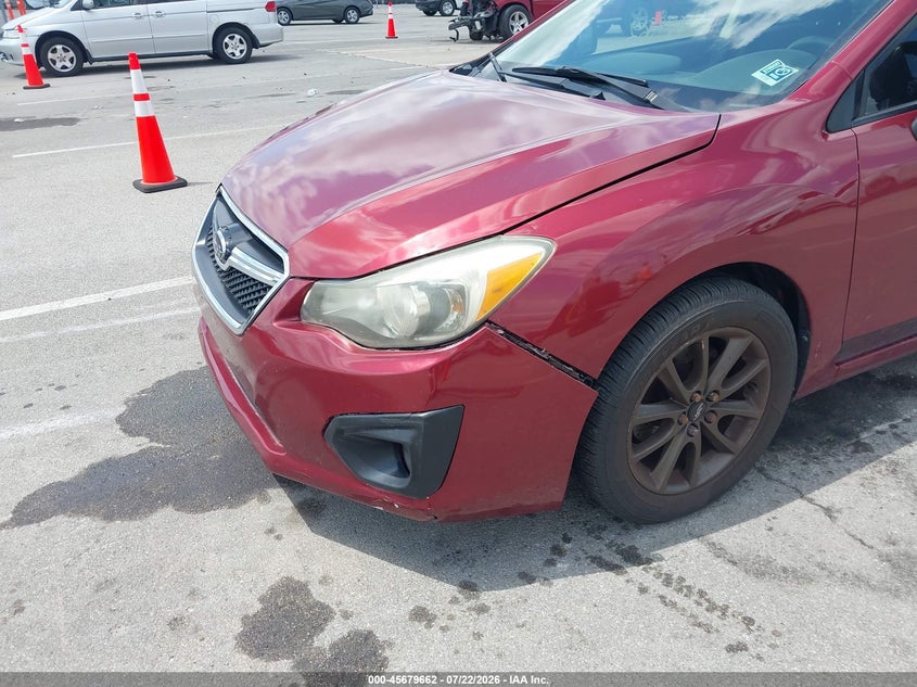 2014 Subaru Impreza VIN JF1GPAC68E9259411 IAAI salvage auction — NORMAL WEAR, Rebuilt (Indiana), sold $475 on 2026-07-31 (photo 6)