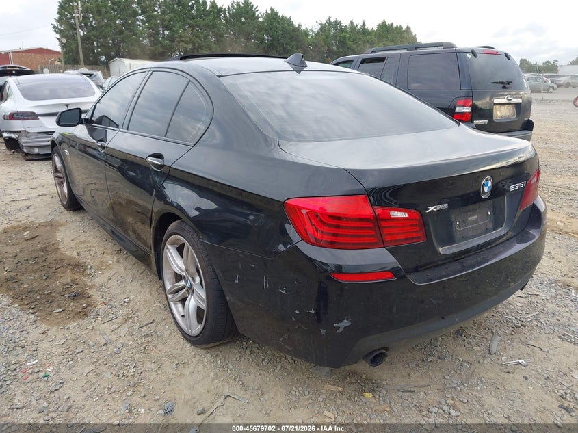 2014 BMW 5 series VIN WBA5B3C51ED538518 IAAI salvage auction — NORMAL WEAR, Clear (Virginia), sold $475 on 2026-07-27 (photo 3)
