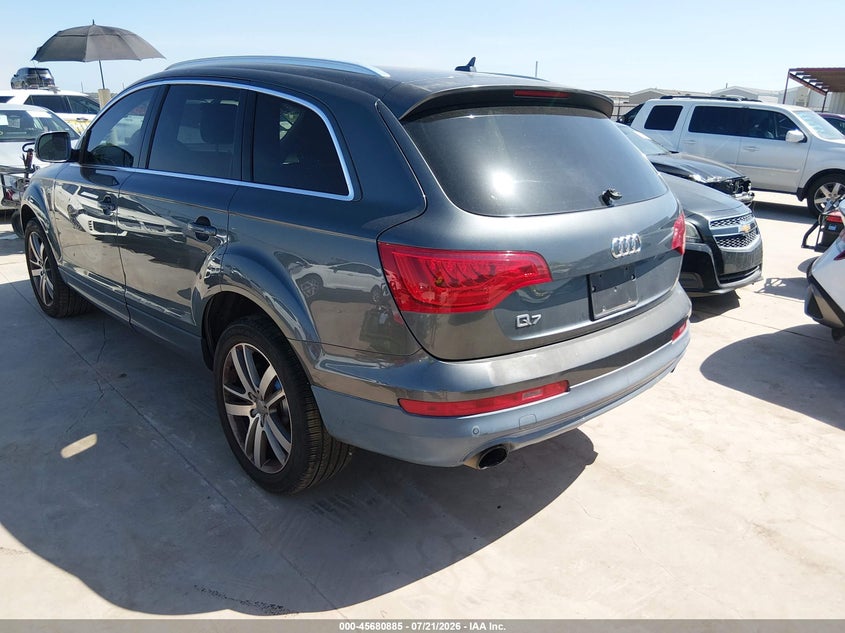 2013 Audi Q7 VIN WA1LGAFE3DD013917 IAAI salvage auction — UNKNOWN, Original (Texas), sold $400 on 2026-07-28 (photo 3)