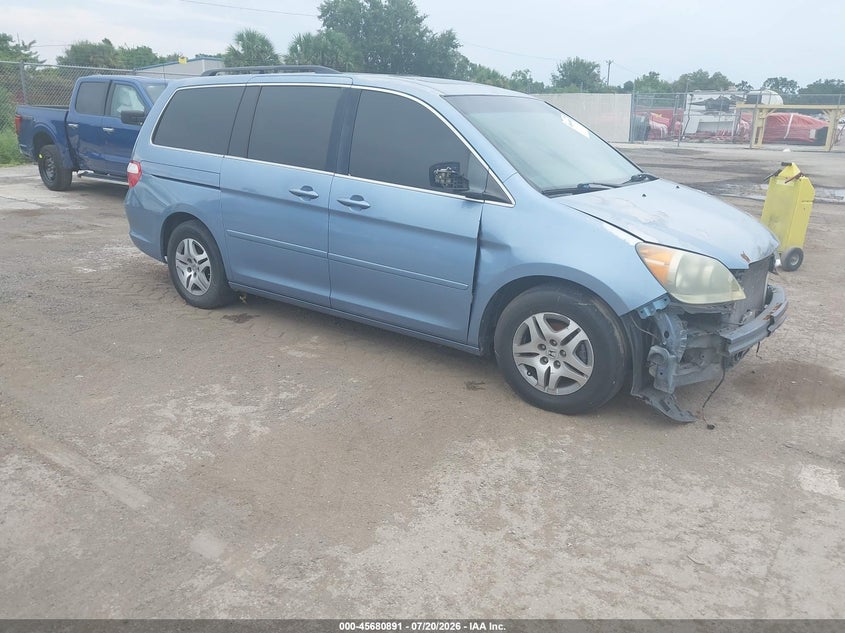 2007 Honda Odyssey VIN 5FNRL38797B008014 IAAI salvage auction — FRONT END, Rebuildable (Florida), sold $325 on 2026-08-01 (photo 1)