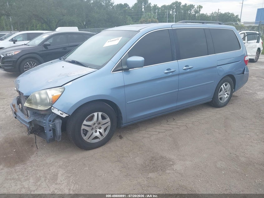 2007 Honda Odyssey VIN 5FNRL38797B008014 IAAI salvage auction — FRONT END, Rebuildable (Florida), sold $325 on 2026-08-01 (photo 2)