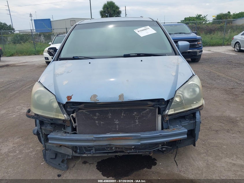 2007 Honda Odyssey VIN 5FNRL38797B008014 IAAI salvage auction — FRONT END, Rebuildable (Florida), sold $325 on 2026-08-01 (photo 6)