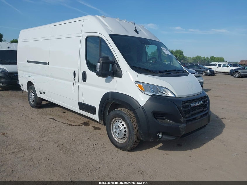 2025 Ram Promaster 3500 VIN 3C6MRVJG7SE517877 IAAI salvage auction — REAR END, Clear (New York), sold $21,075 on 2026-07-23 (photo 1)