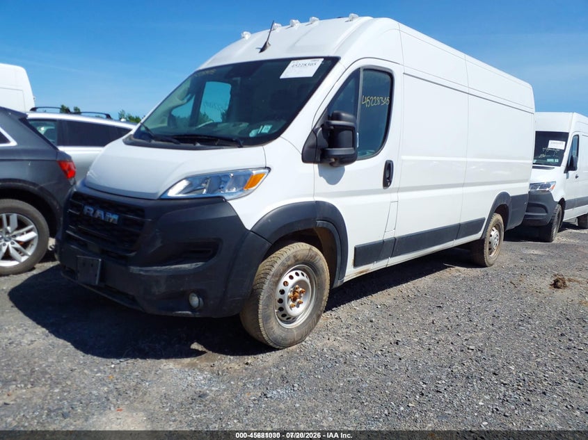 2025 Ram Promaster 3500 VIN 3C6MRVJG4SE517707 IAAI salvage auction — FRONT END, Clear (New York), sold $13,950 on 2026-07-30 (photo 2)