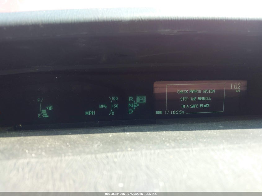 2012 Toyota Prius VIN JTDKN3DU9C1559604 IAAI salvage auction — UNKNOWN, Original (Maine), sold $700 on 2026-07-26 (photo 7)