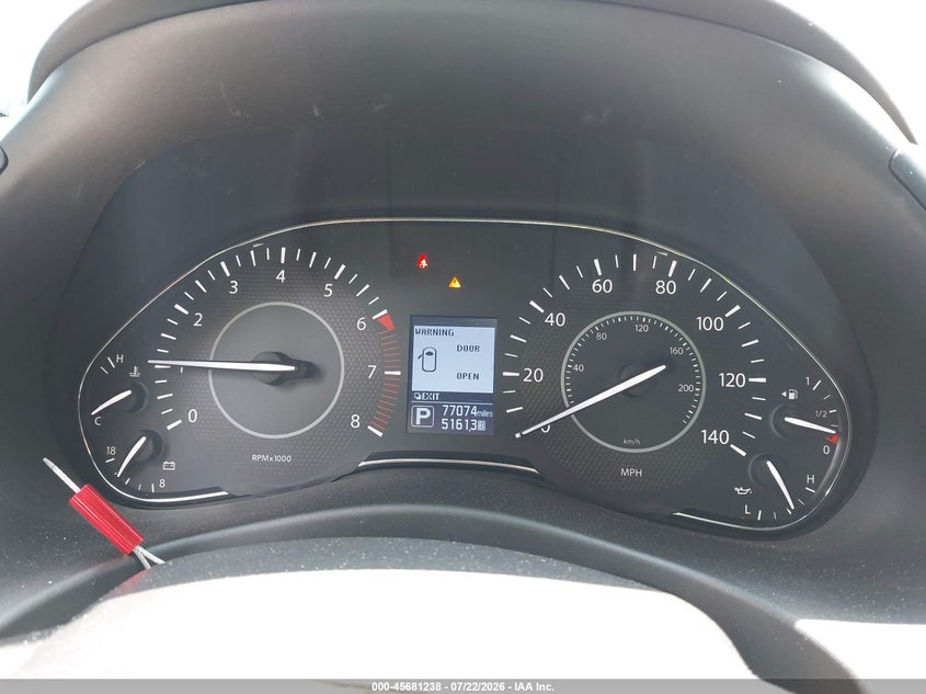 2019 Nissan Armada VIN JN8AY2NE3K9756535 IAAI salvage auction — FRONT & REAR, Wait Title, sold $7,700 on 2026-08-31 (photo 7)